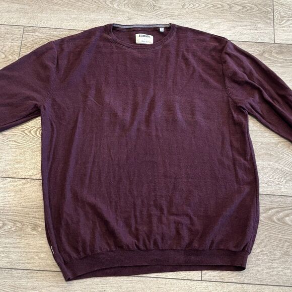 Linksoul Golf Sweater Cotton Cashmere Blend Mens Large Tempus Fugit Casual - Picture 1 of 7